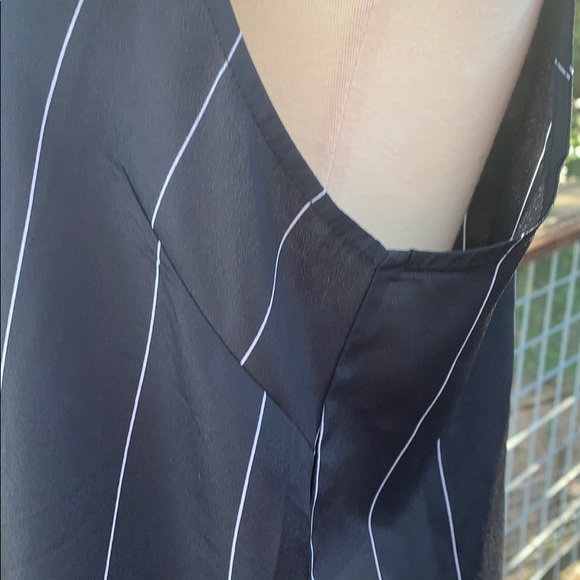 Black with white stripe Maxi dress NWT - Picture 8 of 8